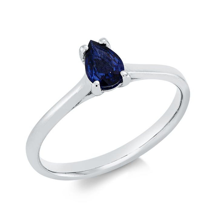 Farbstein Classic Ring Weißgold 18kt Ref-1GL65