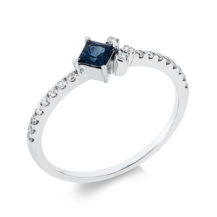 Farbstein Classic Ring Weißgold 18kt Ref-1GO08