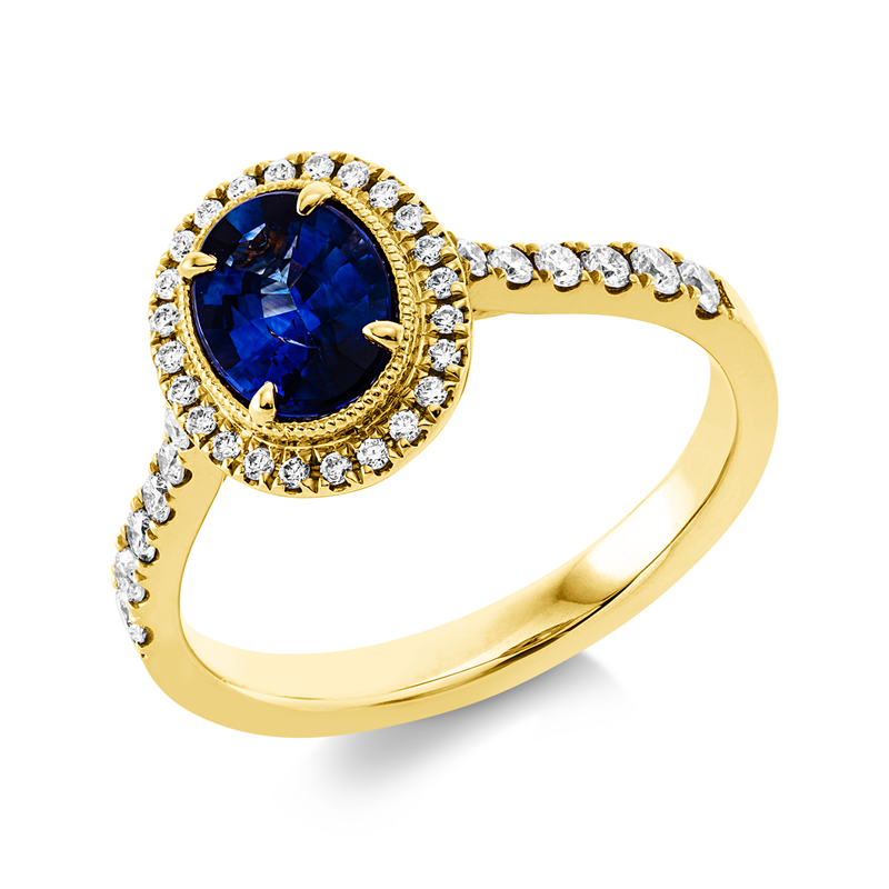 Farbstein Classic Ring Gelbgold 18kt 0,28ct