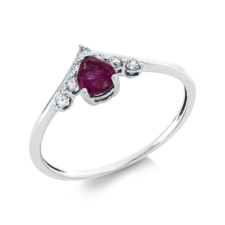 Farbstein Classic Ring Weißgold 18kt Ref-1GR34