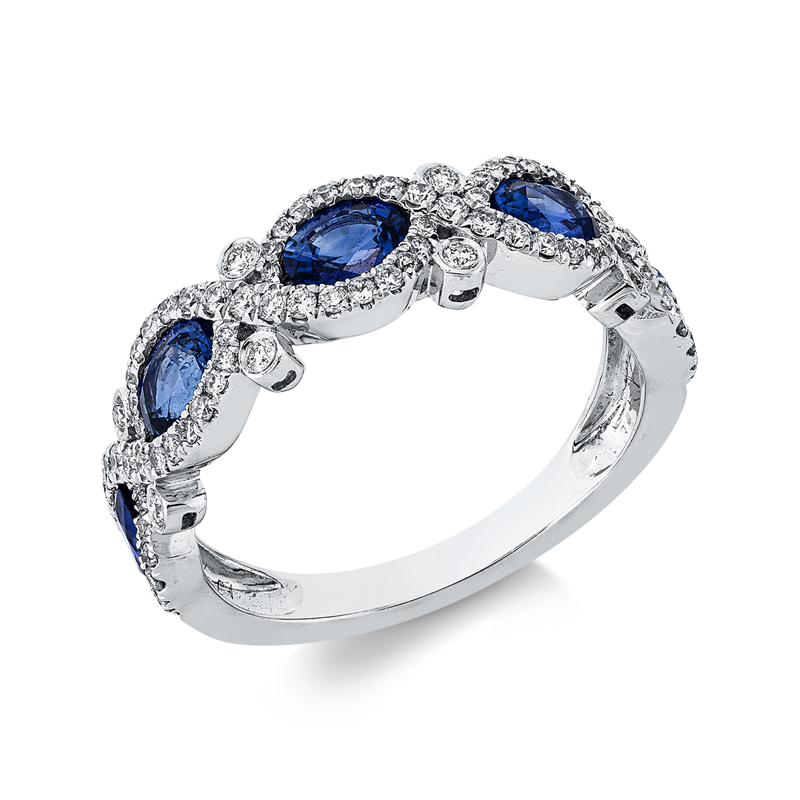Farbstein Classic Ring Weißgold 18kt 0,43ct