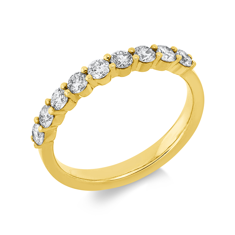 Memoire halb Ring Gelbgold 18kt 0,6ct