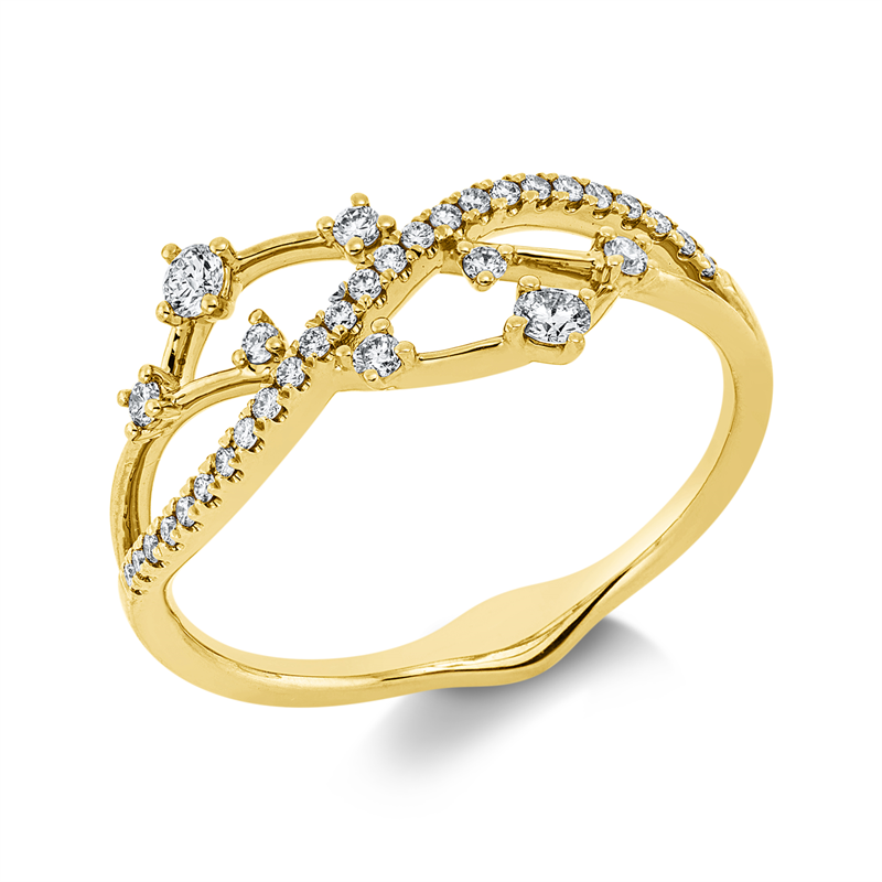 Modern Woman Ring Weißgold 18kt 0,23ct
