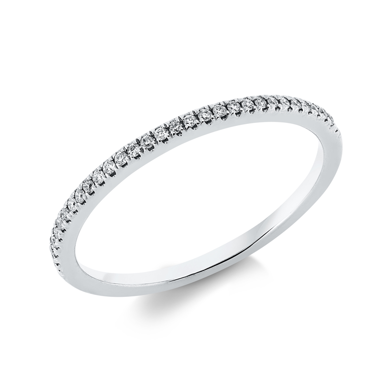 Memoire halb Ring Weißgold 18kt Ref-1GS40