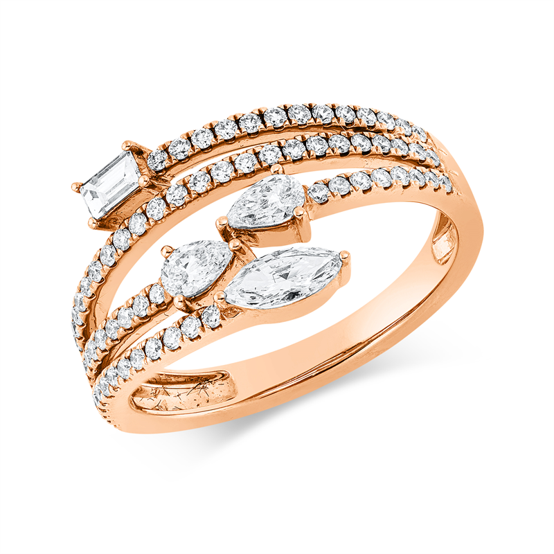 Modern Woman Ring Rotgold 18kt Ref-1GV13