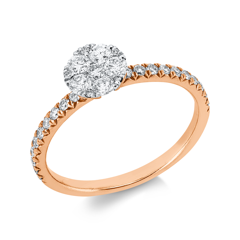 Illusion Classic Ring Rotgold 18kt 0,57ct