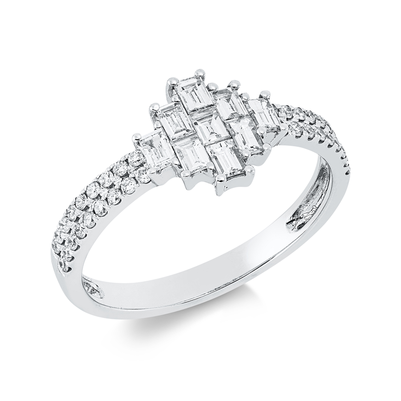Baguette Ring Weißgold 18kt 0,59ct