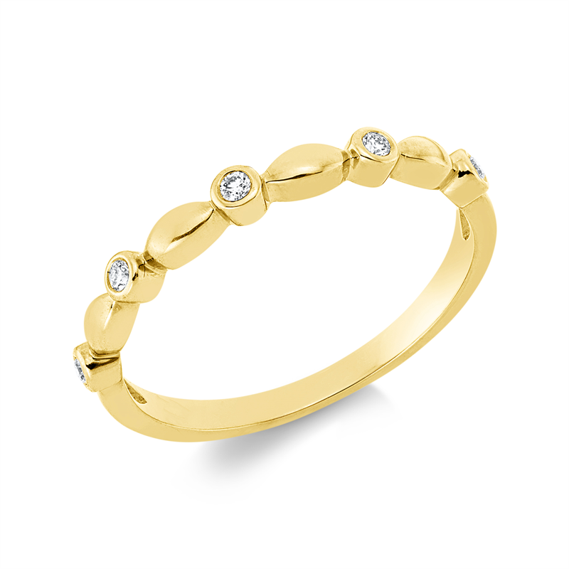 Modern Woman Ring Weißgold 18kt 0,07ct