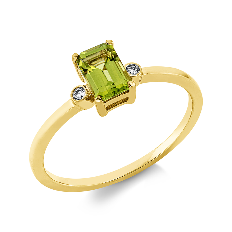 Farbstein Fashion Ring Gelbgold 18kt 0,02ct