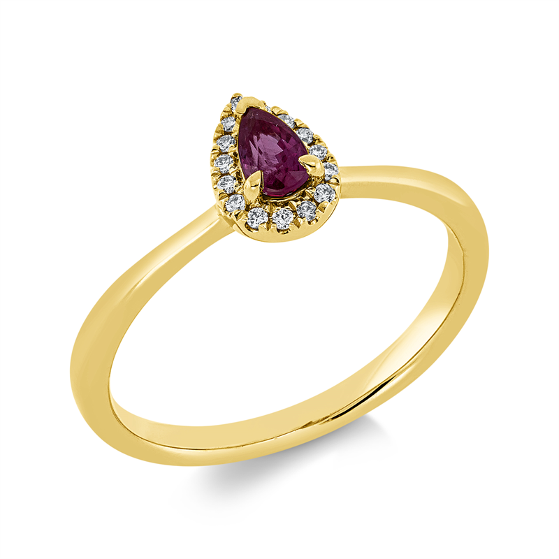 Farbstein Classic Ring Gelbgold 18kt 0,06ct