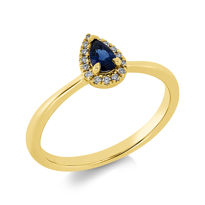 Farbstein Classic Ring Gelbgold 18kt 0,06ct