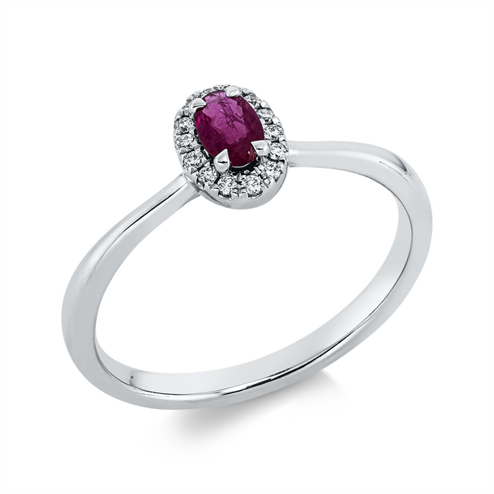 Farbstein Classic Ring Weißgold 18kt Ref-1GX63