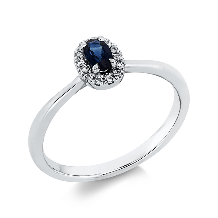Farbstein Classic Ring Weißgold 18kt Ref-1GX64