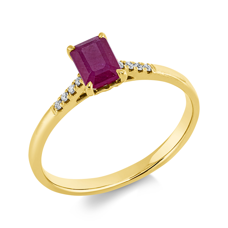 Farbstein Classic Ring Gelbgold 18kt 0,04ct