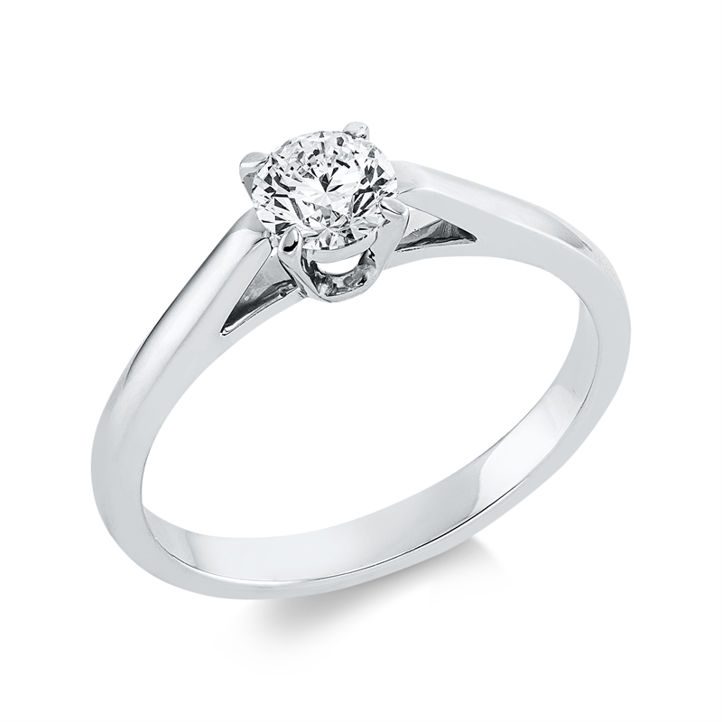 Solitaire Ring Weißgold 18kt 0,5ct
