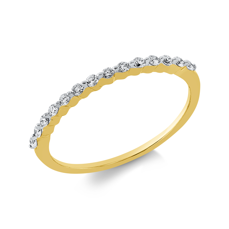 Modern Woman Ring Gelbgold 18kt 0,17ct