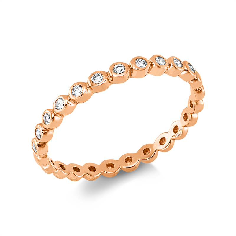 Modern Woman Ring Weißgold 18kt 0,12ct