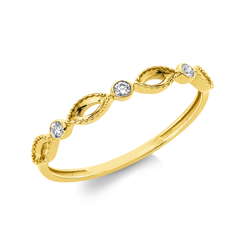 Modern Woman Ring Weißgold 18kt 0,06ct