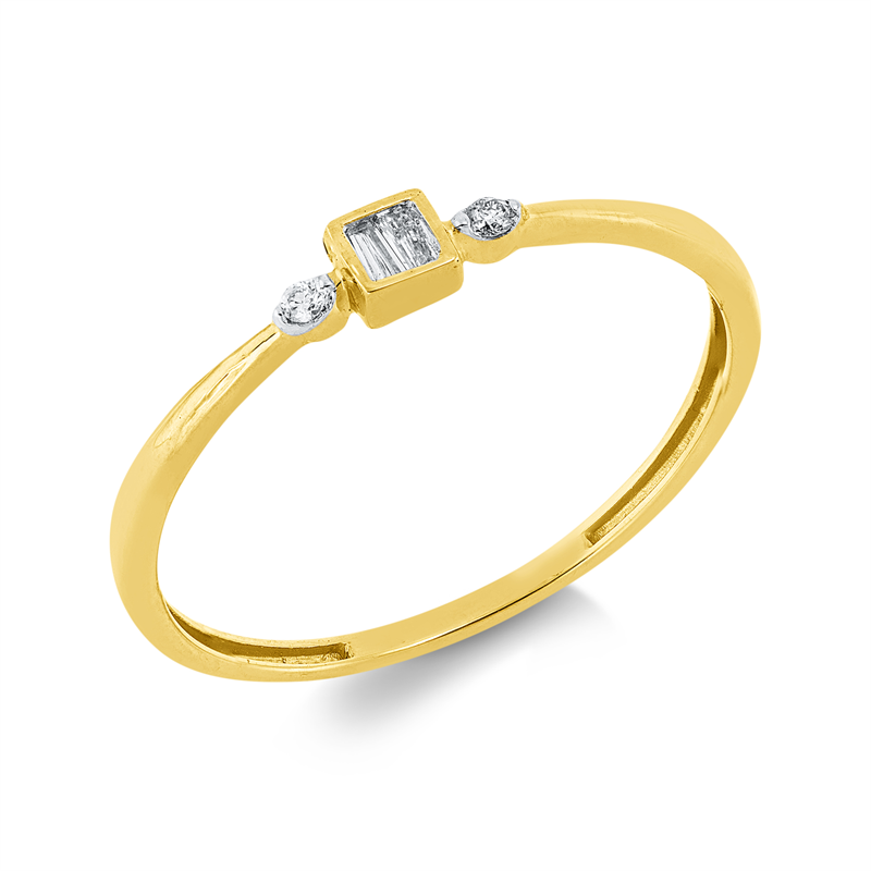 Baguette Ring Weißgold 18kt 0,07ct