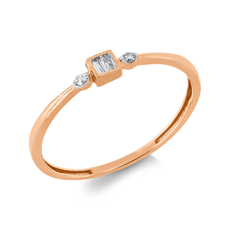Baguette Ring Weißgold 18kt 0,07ct