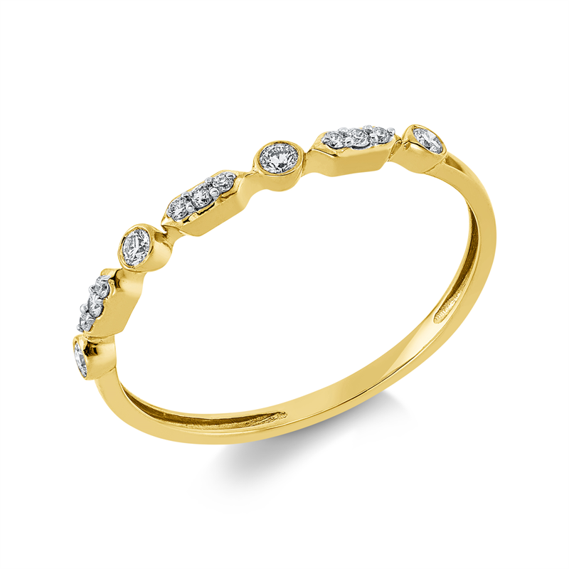 Modern Woman Ring Weißgold 18kt 0,11ct