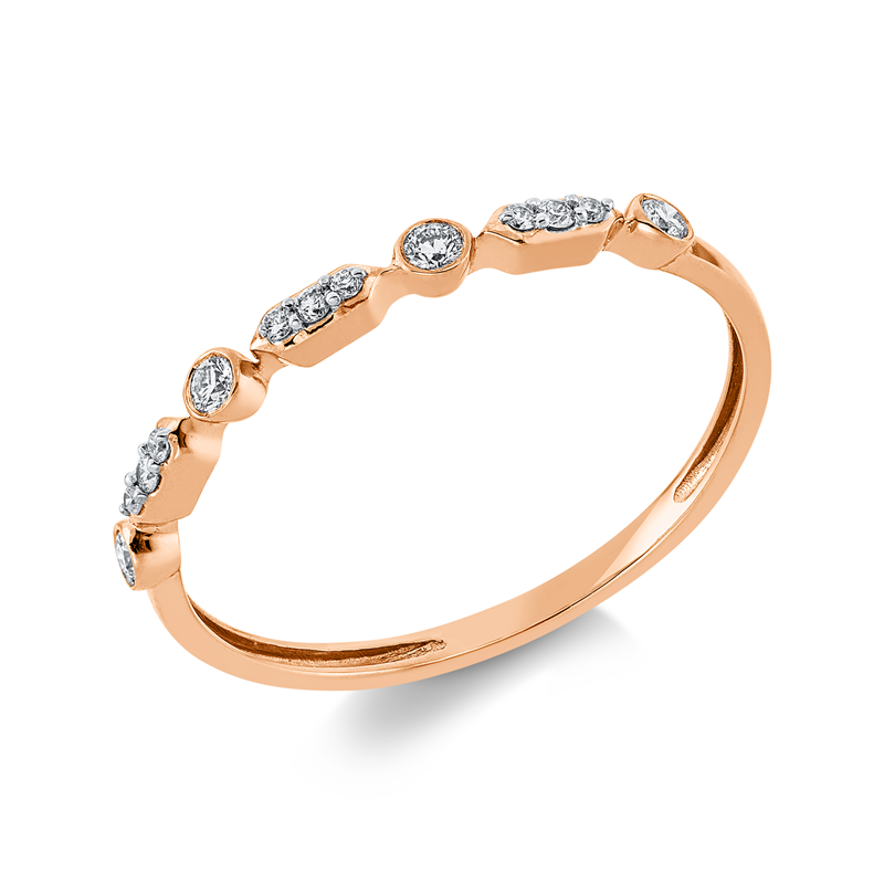 Modern Woman Ring Weißgold 18kt 0,11ct