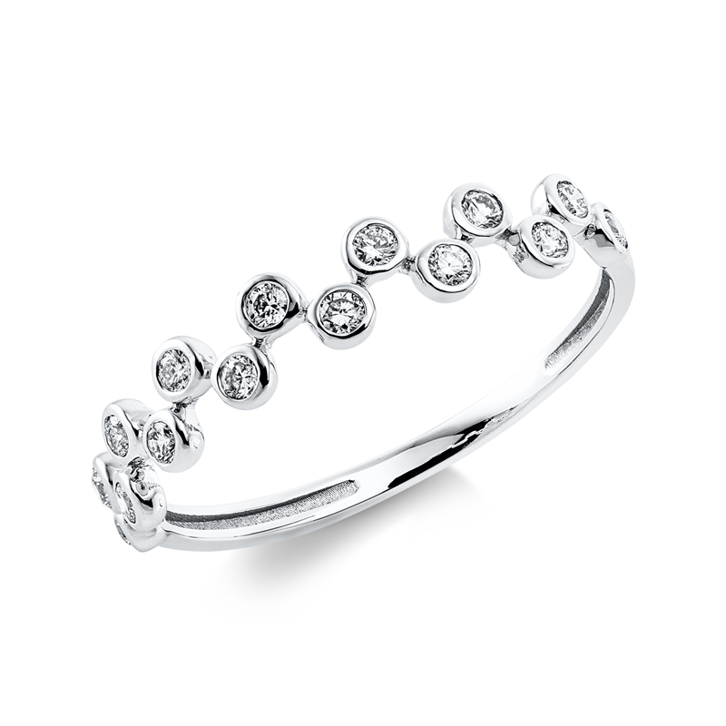 Modern Woman Ring Weißgold 18kt 0,22ct