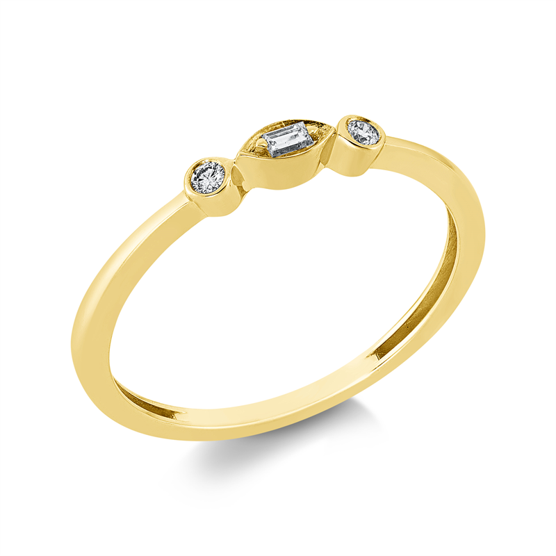 Modern Woman Ring Weißgold 18kt 0,06ct