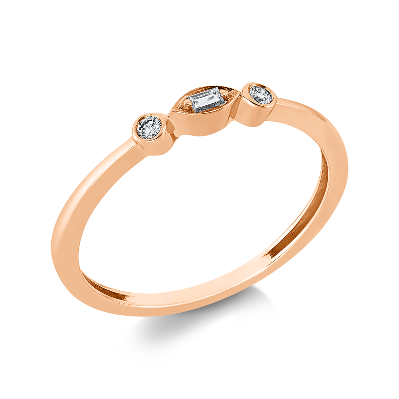 Modern Woman Ring Weißgold 18kt 0,06ct