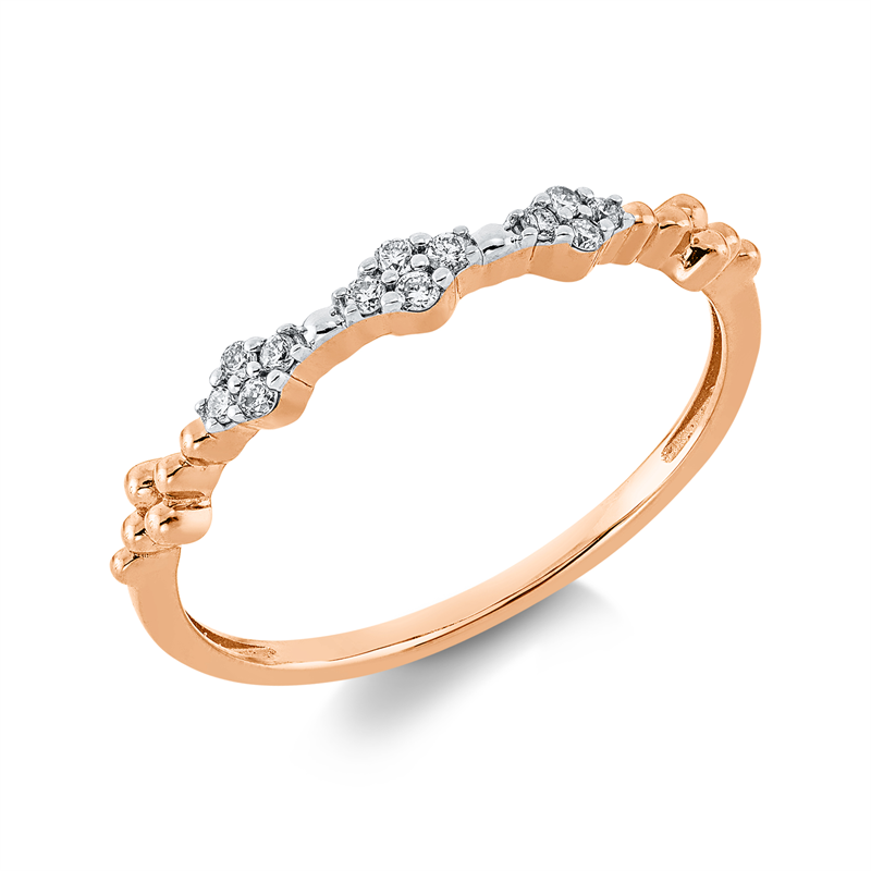 Modern Woman Ring Weißgold 18kt 0,08ct