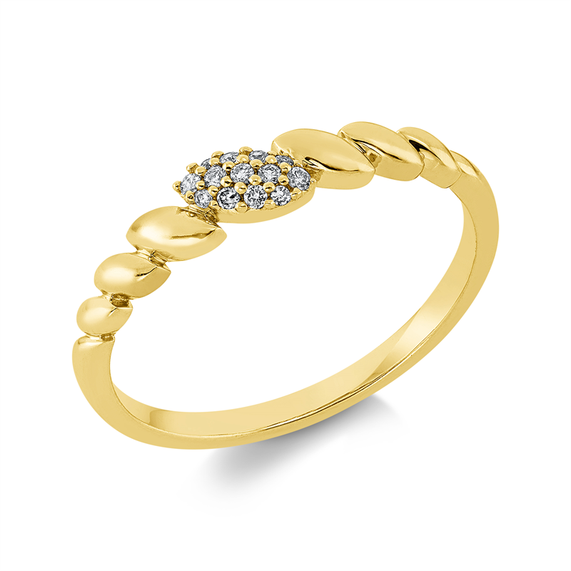 Modern Woman Ring Weißgold 18kt 0,07ct