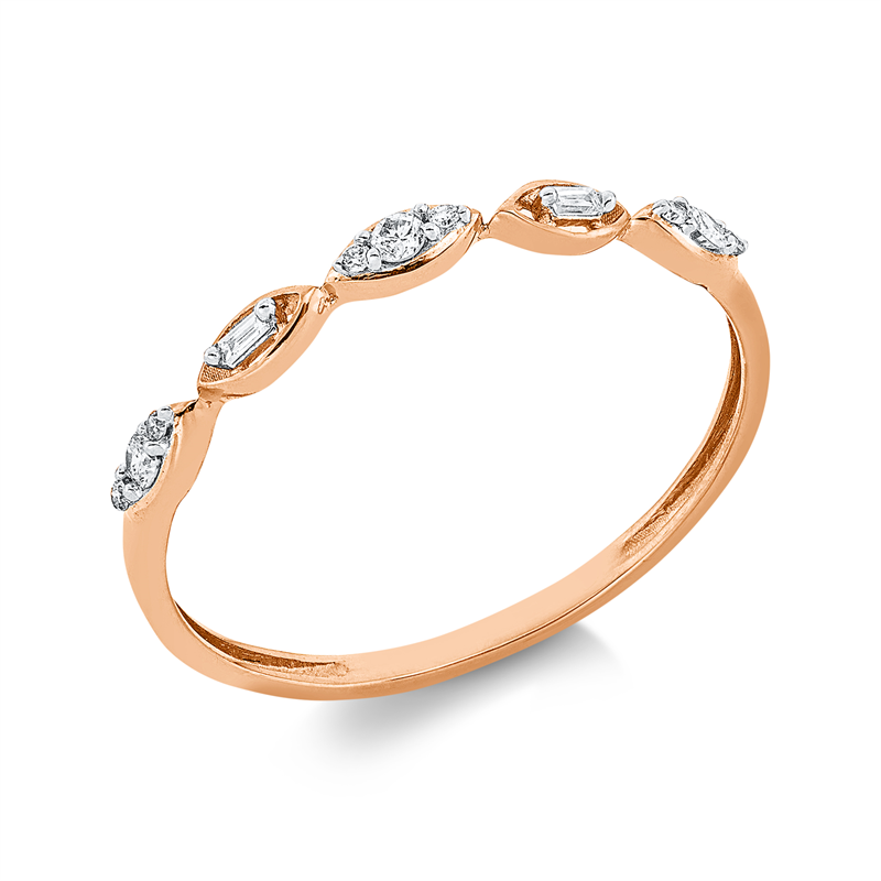 Baguette Ring Weißgold 18kt 0,09ct