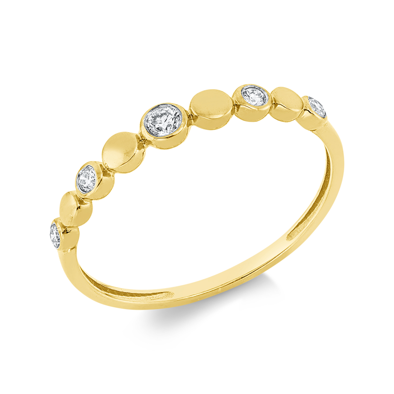 Modern Woman Ring Weißgold 18kt 0,1ct
