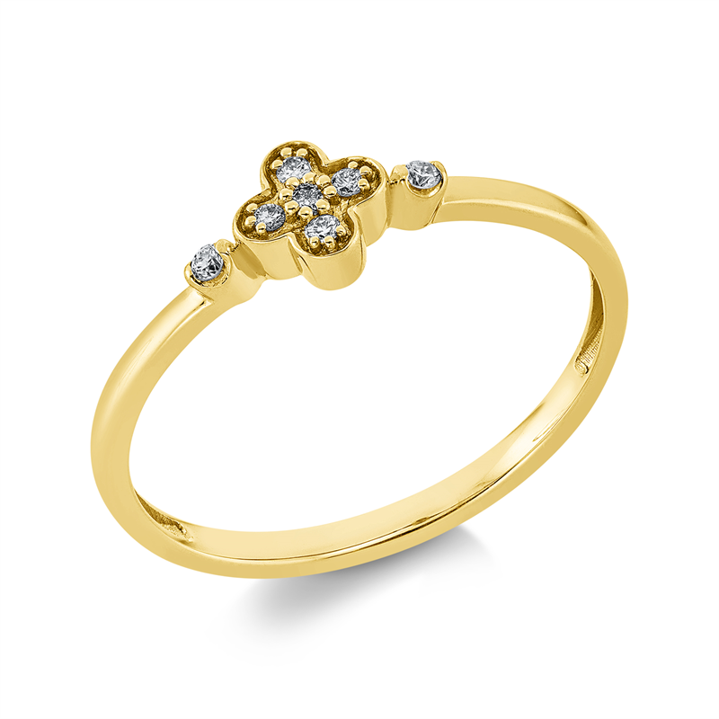 Modern Woman Ring Weißgold 18kt 0,06ct