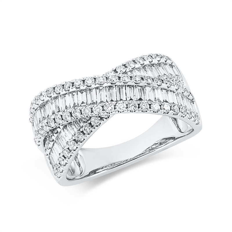 Baguette Ring Weißgold 18kt 1,57ct