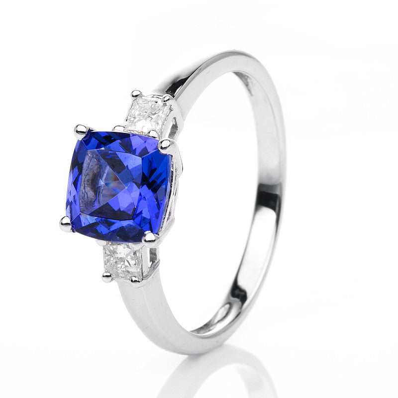 Farbstein Classic Ring Weißgold 18kt Ref-1H736