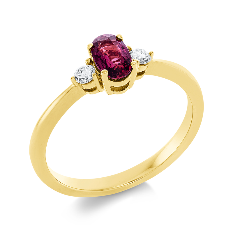 Farbstein Classic Ring Gelbgold 18kt 0,11ct