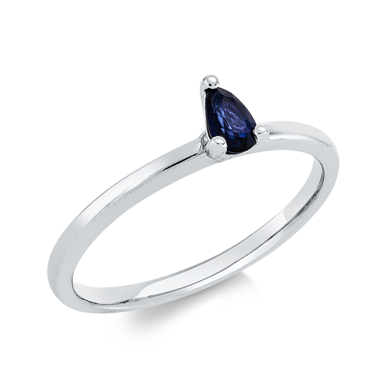 Farbstein Classic Ring Weißgold 18kt Ref-1HA08