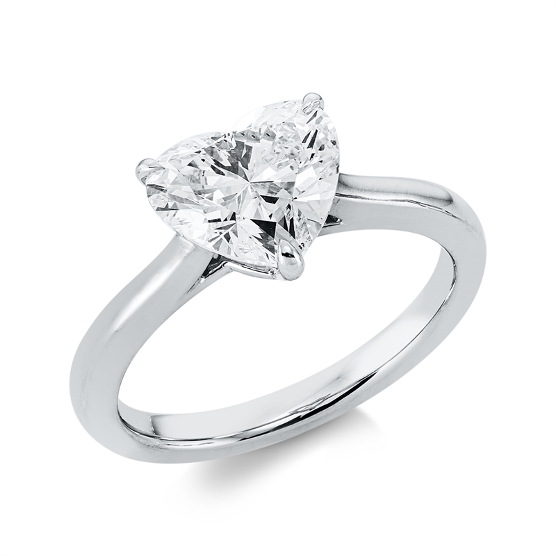 Solitaire Ring Weißgold 18kt 2,09ct