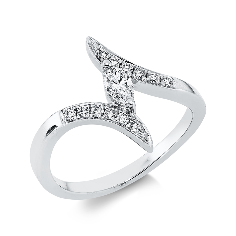 Modern Woman Ring Weißgold 18kt Ref-1HE39