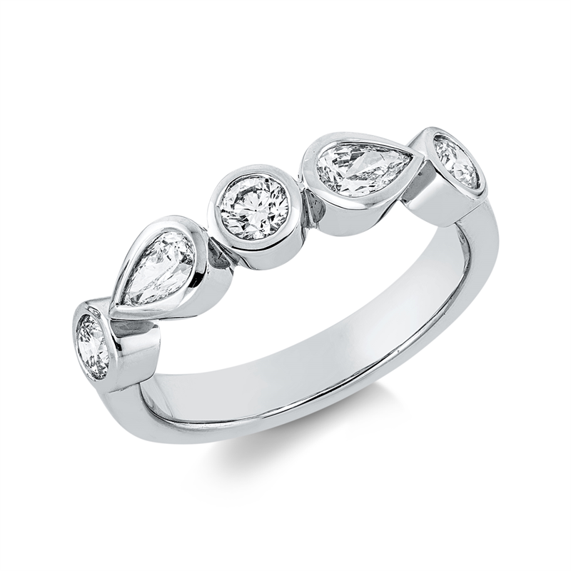 Modern Woman Ring Weißgold 18kt Ref-1HG12