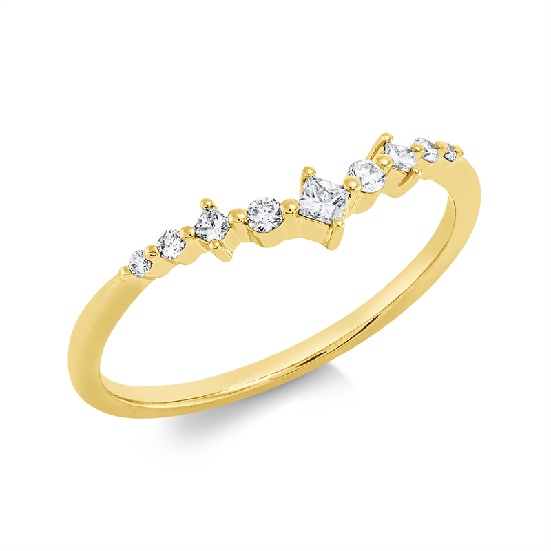 Modern Woman Ring Weißgold 18kt 0,13ct