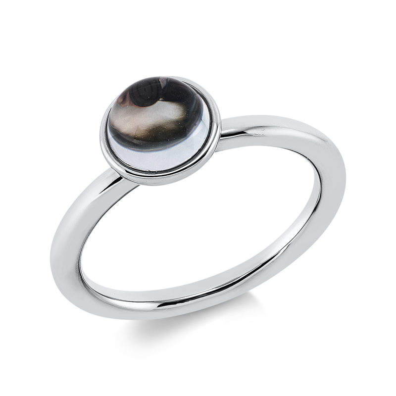 Farbstein Fashion Ring Weißgold 18kt