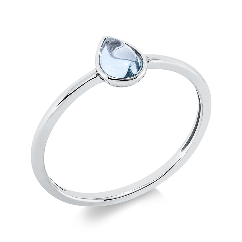Farbstein Fashion Ring Weißgold 18kt