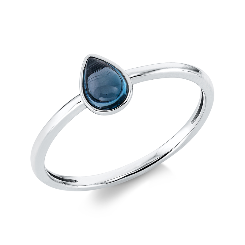 Farbstein Fashion Ring Weißgold 18kt