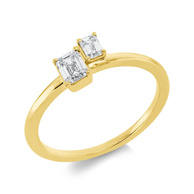 Baguette Ring Gelbgold 18kt 0,43ct