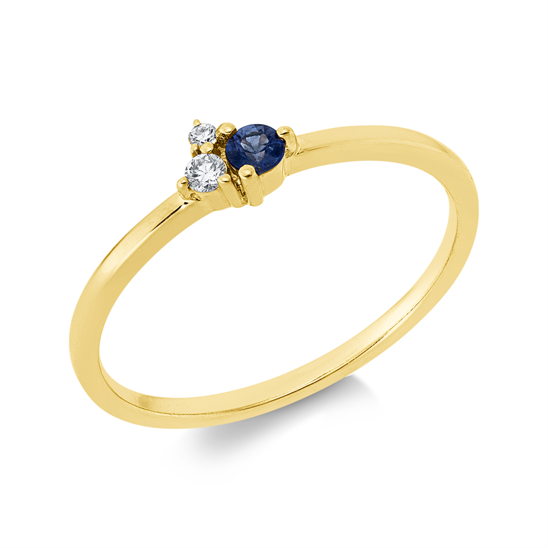 Farbstein Classic Ring Gelbgold 18kt 0,04ct
