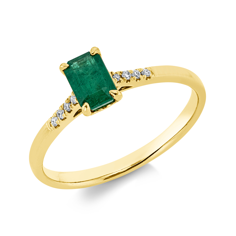 Farbstein Classic Ring Gelbgold 18kt 0,04ct