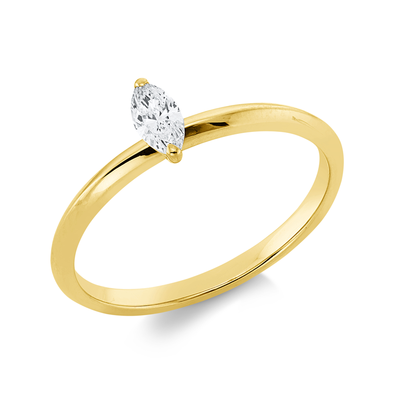 Solitaire Ring Gelbgold 18kt 0,2ct