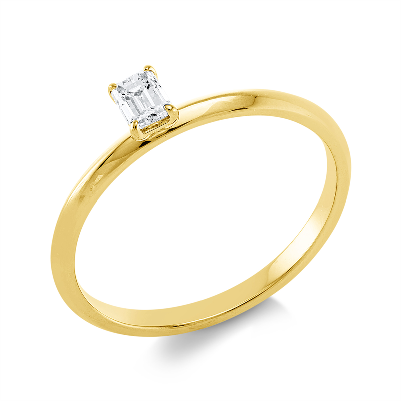 Solitaire Ring Weißgold 18kt 0,21ct